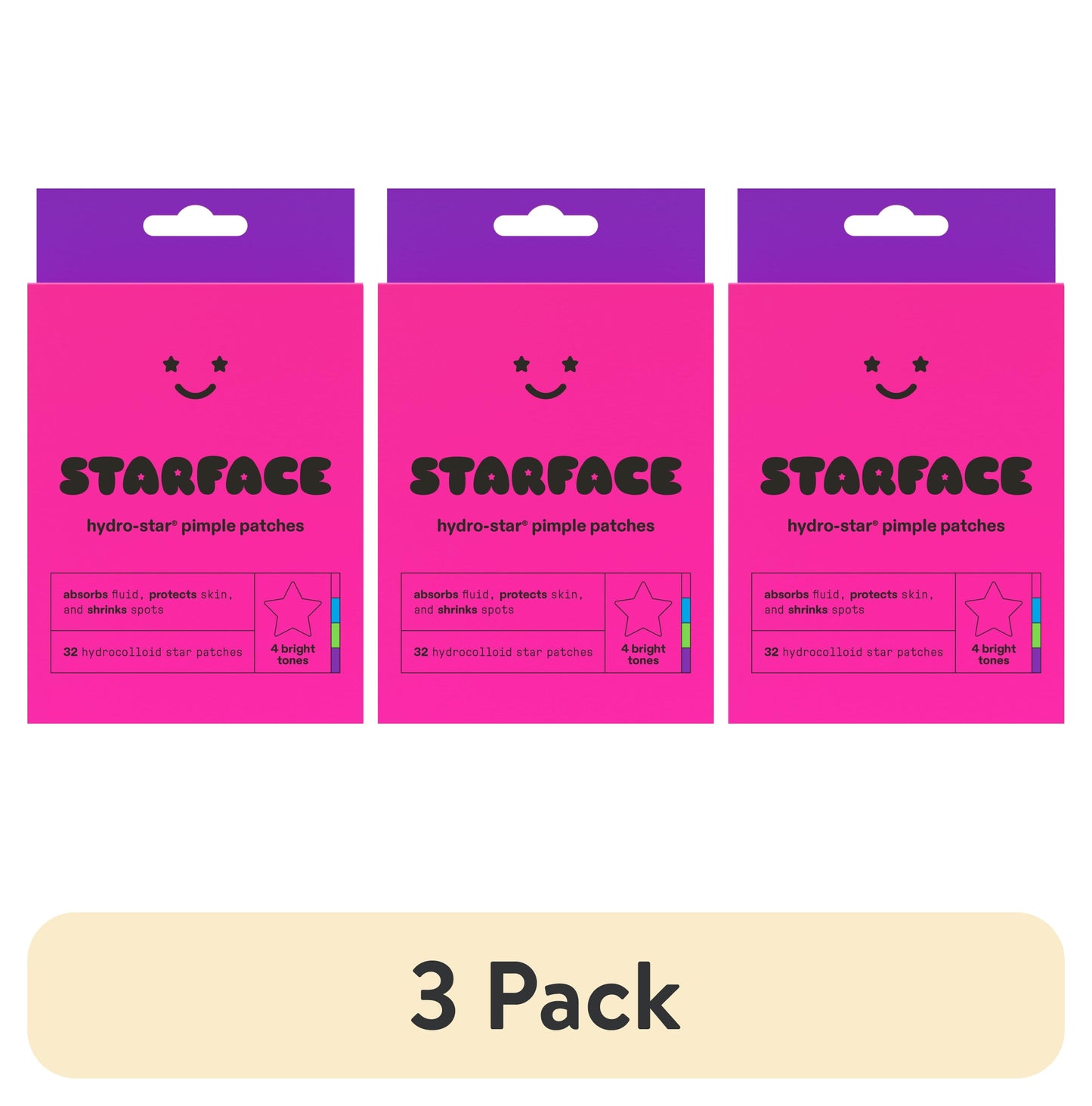 (3 Pack) Hydro-Star® Party Pack Pimple Patches - 32Ct