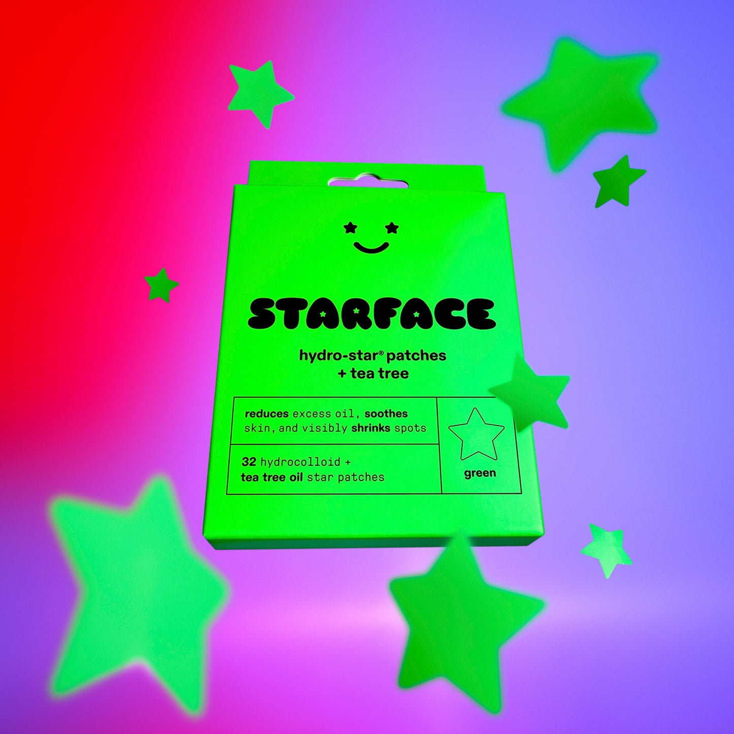 Starface Hydro-Star® + Tea Tree Patches - 32Ct